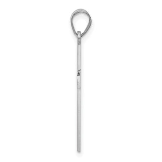 14k White Gold Cross Pendant XR485