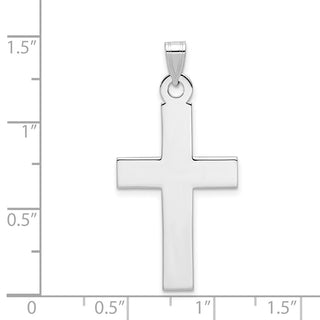14k White Gold Cross Pendant XR491