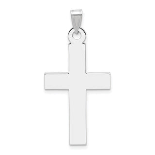 14k White Gold Cross Pendant XR491