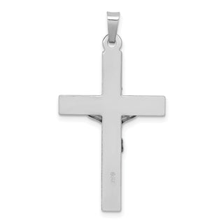14k White Gold Inri Crucifix Pendant XR503