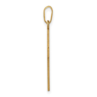 14k Yellow Gold Polished Cross Pendant XR528