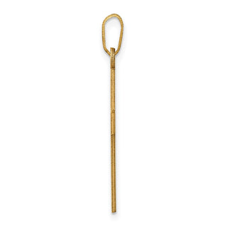 14k Yellow Gold Polished Cross Pendant XR528