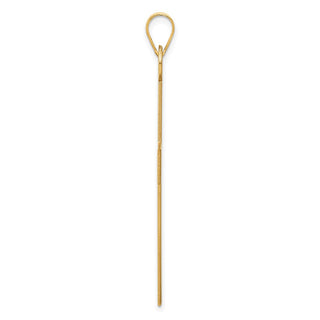 14K Yellow Gold Polished Cross Charm XR530