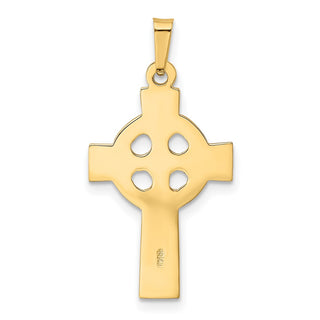 14k Yellow Gold Celtic Cross Pendant XR531