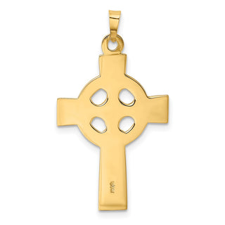 14k Yellow Gold Celtic Cross Pendant XR532