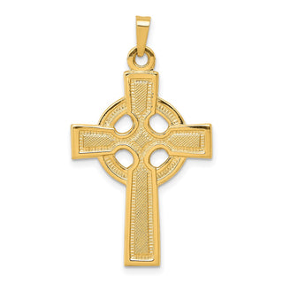 14k Yellow Gold Celtic Cross Pendant XR532