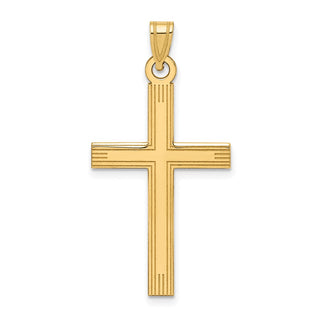 14k Yellow Gold Cross Pendant XR542