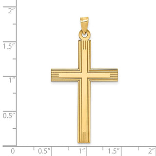 14k Yellow Gold Cross Pendant XR543