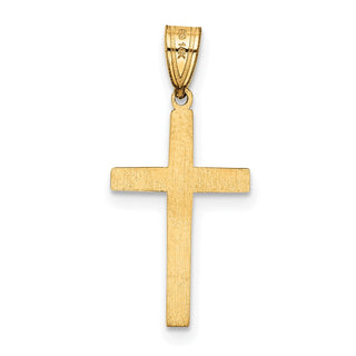 14K Yellow Gold Cross Charm XR544