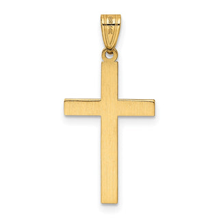14k Yellow Gold Cross Pendant XR545