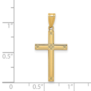 14k Yellow Gold Cross Pendant XR545