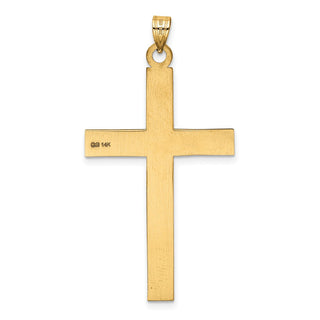 14k Yellow Gold Cross Pendant XR546