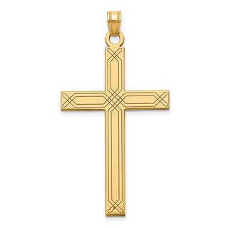 14k Yellow Gold Cross Pendant XR546
