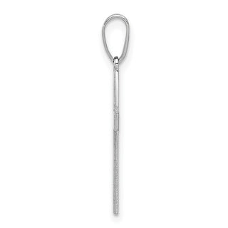 14k White Gold Cross Pendant XR551