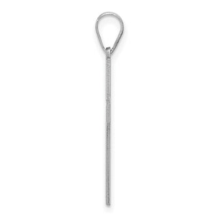 14k White Gold Cross Pendant XR552