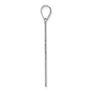 14k White Gold Cross Pendant XR553