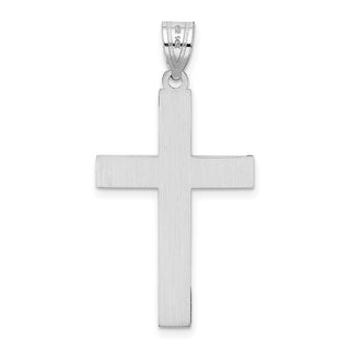 14k White Gold Cross Pendant XR553
