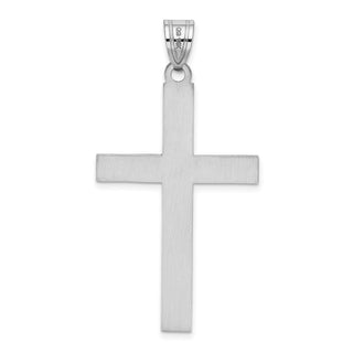 14k White Gold Cross Pendant XR554