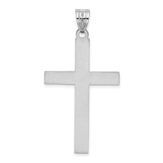 14k White Gold Cross Pendant XR554