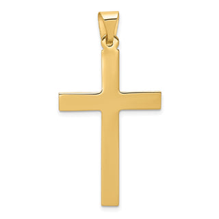 14k Yellow Gold Polished Cross Pendant XR566