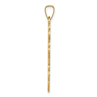 14k Yellow Gold Eastern Orthodox Cross Pendant XR568