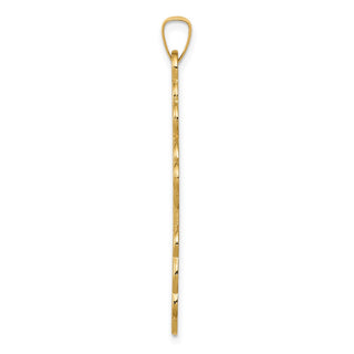 14k Yellow Gold Eastern Orthodox Cross Pendant XR569