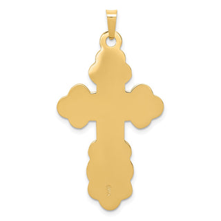 14k Yellow Gold Eastern Orthodox Cross Pendant XR569