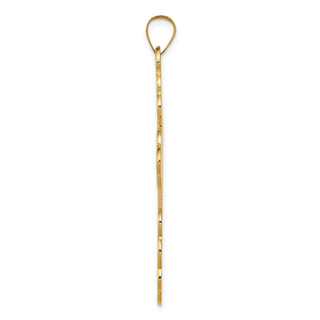 14k Yellow Gold Eastern Orthodox Cross Pendant XR570