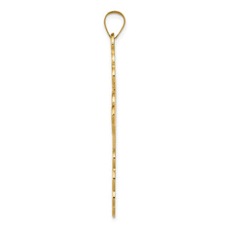 14k Yellow Gold Eastern Orthodox Cross Pendant XR570
