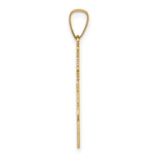 14k Yellow Gold Eastern Orthodox Cross Pendant XR575