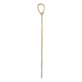 14k Yellow Gold Eastern Orthodox Cross Pendant XR577