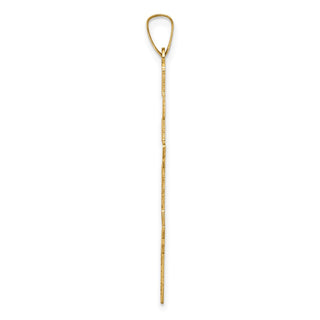 14k Yellow Gold Eastern Orthodox Cross Pendant XR577