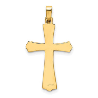 14K Yellow Gold Polished Cross Charm XR583