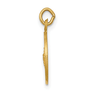 14K Yellow Gold Saint George Medal Charm XR613