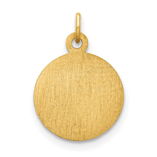 14K Yellow Gold Saint Elizabeth Seton Medal Charm XR617