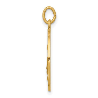 14k Yellow Gold Saint Elizabeth Seton Medal Pendant
