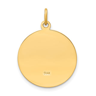 14k Yellow Gold Saint Elizabeth Seton Medal Pendant