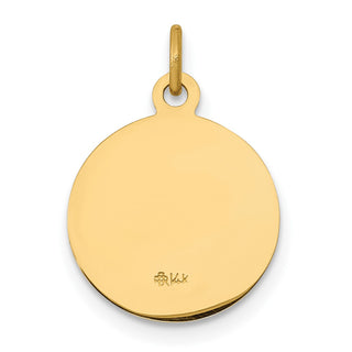14K Yellow Gold Saint John Medal Charm XR619