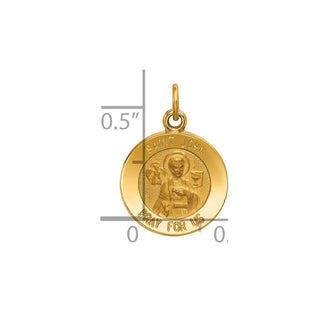14K Yellow Gold Saint John Medal Charm XR619