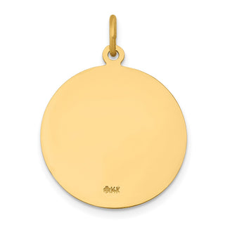 14k Yellow Gold Saint John Medal Pendant