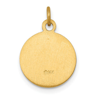 14K Yellow Gold Saint Gerard Medal Charm XR623