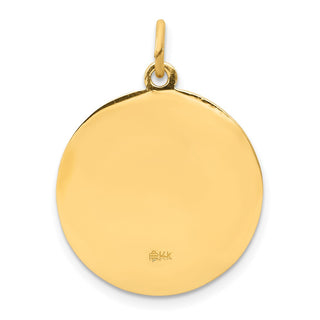 14k Yellow Gold Saint Matthew Medal Pendant