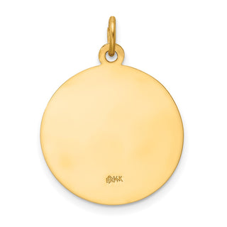 14k Yellow Gold Saint Peter Medal Pendant
