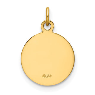 14K Yellow Gold Saint Roch Medal Charm XR635