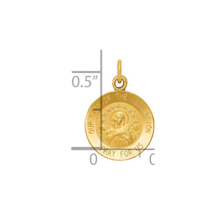 14K Yellow Gold Our Lady Of The Assumption Medal Charm