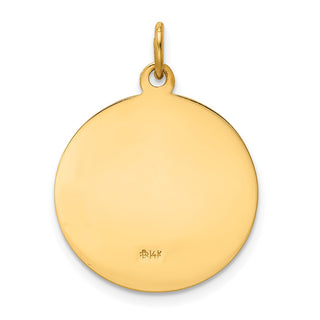 14k Yellow Gold Our Lady Of Perpetual Help Medal Pendant