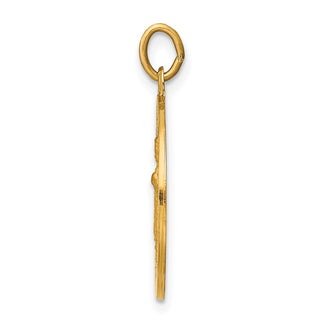14K Yellow Gold Infant of Prague Medal Charm XR647