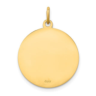 14K Yellow Gold Infant of Prague Medal Charm XR647