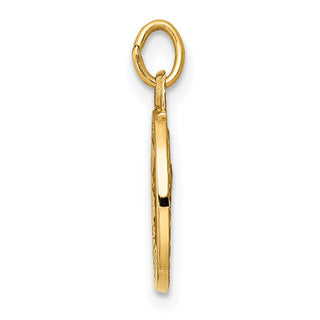 14K Yellow Gold Matka Boska Medal Charm XR654