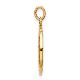 14K Yellow Gold Matka Boska Medal Charm XR655